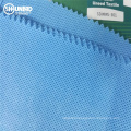 Stock SSMMS, SMS ,SMMS Meltblown Nonwoven Fabric Light Blue 28 Tons 100% Polypropylene Oeko-tex 100% STANDARD Blue and White DOT